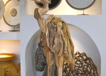Pájaro decorativo de madera A75cm - MB422025