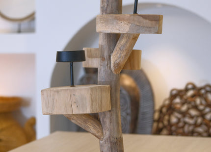 Candelero de madera A40cm - MB442025