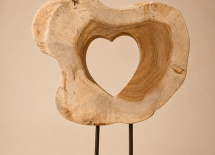 Deco de mesa "Corazón" de madera A40cm - MB472025