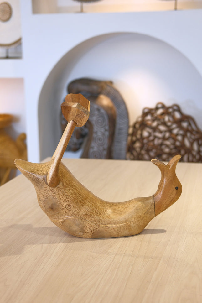 Porta botellas de madera "Pato" - MB521