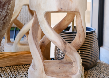 Taburete "Onda" de madera A30cm - MB887