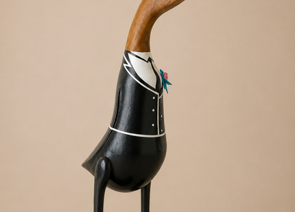 Figura de patos "Boda" de madera - MB9002025