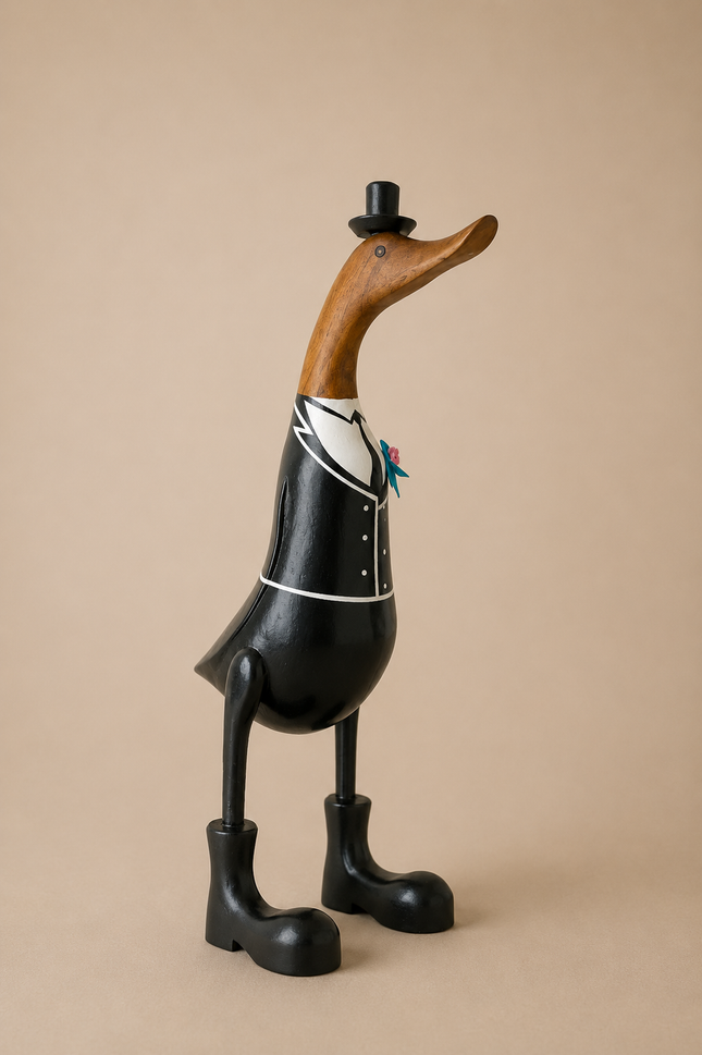 Figura de patos "Boda" de madera - MB9002025