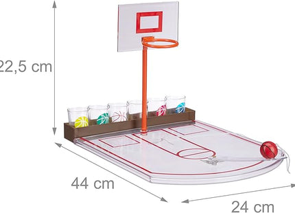 Juego de beber de baloncesto x6 vasos - MG3039