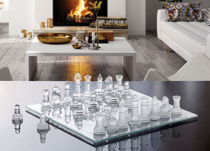 Juego de ajedrez de vidrio 25x25cm - MG3328