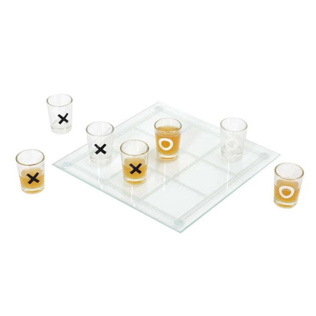 Juego de shots de "Tres en raya" de vidrio - MG3371