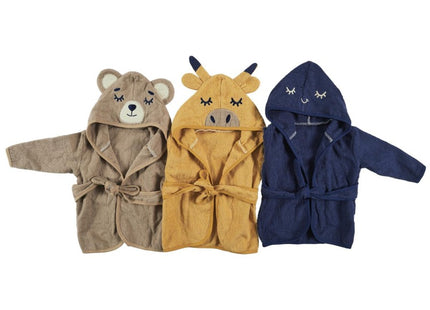 Albornoz para bebé "Tom & Zoé" 0-6 meses  de algodón - PU0042