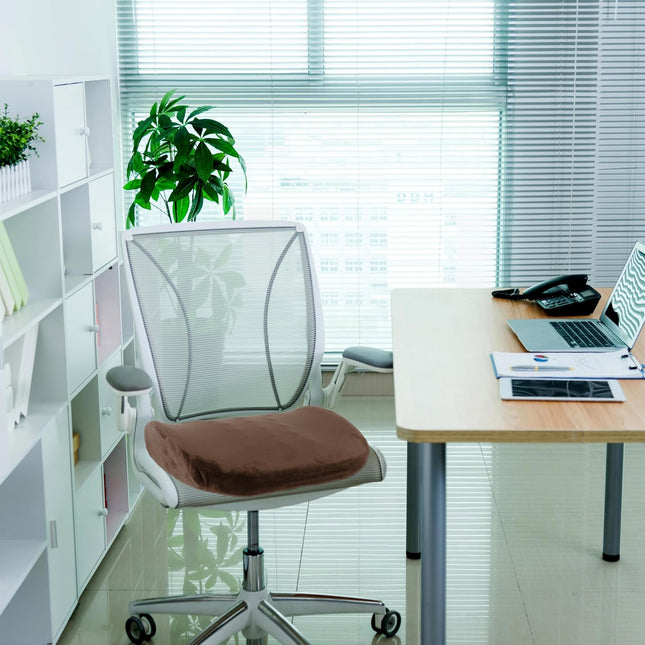 Almohada de asiento "Sensly" con memoria de forma, ergonómico, ajustable y funda lavable  42x33cm - SB83931