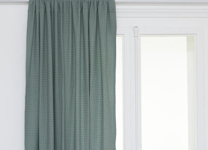 Cortina "Widdy" de algodón verde celadón 130x260cm - 201958C