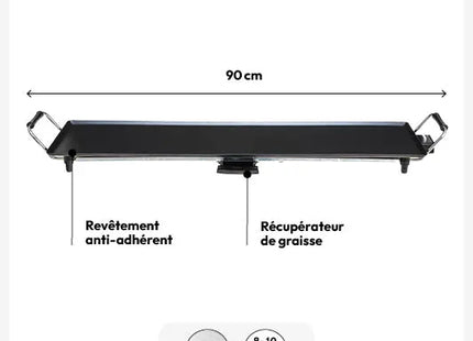 Plancha eléctrica 101,2x22,2cm - 119610