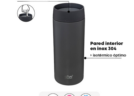Taza isotérmica con tapa sistema push de 0,35L - 189504